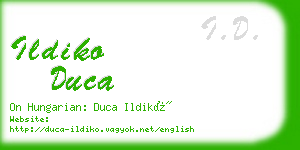 ildiko duca business card